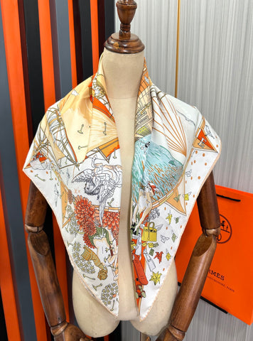 HERMES 25S SCARF 90 IN SILK 730533