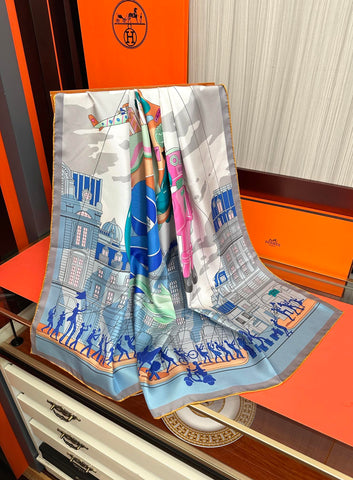 HERMES 25S SCARF 90 IN SILK 730547