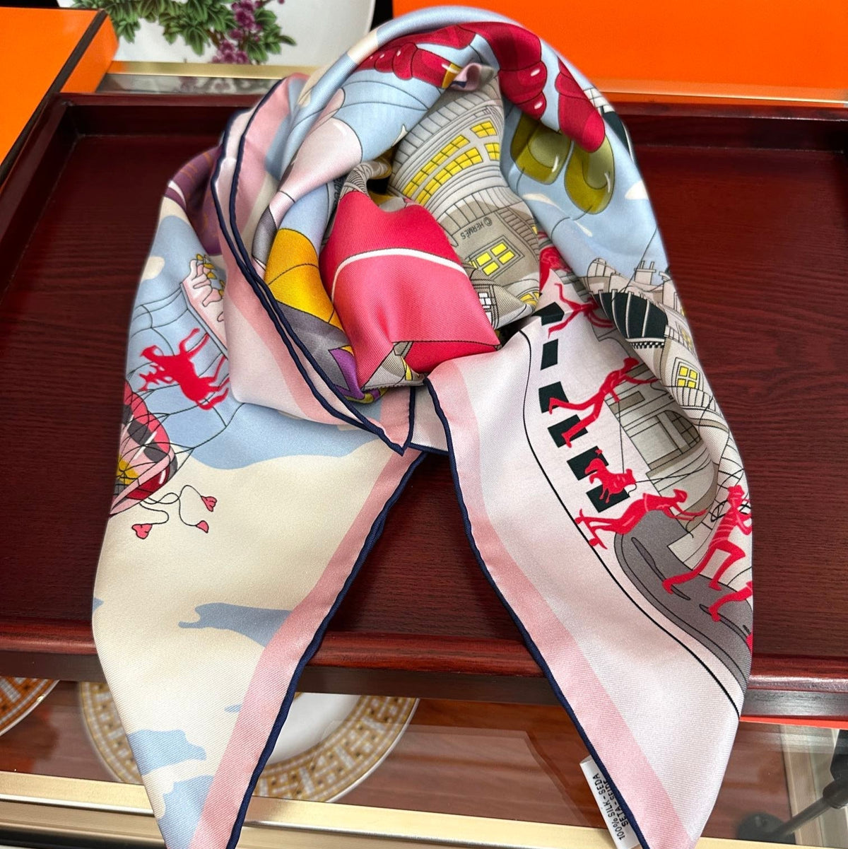 HERMES 25S SCARF 90 IN SILK 730548