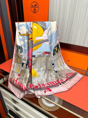 HERMES 25S SCARF 90 IN SILK 730548