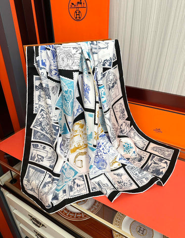 HERMES 25S SCARF 90 IN SILK 732033