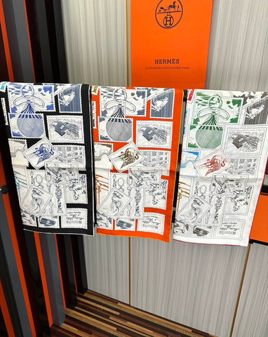 HERMES 25S SCARF 90 IN SILK 732033