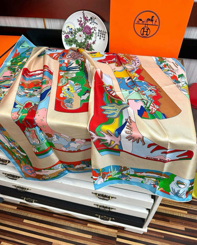 HERMES 25S SCARF 90 IN SILK 733835