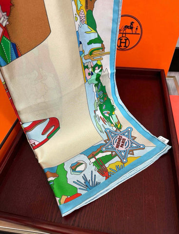 HERMES 25S SCARF 90 IN SILK 733835