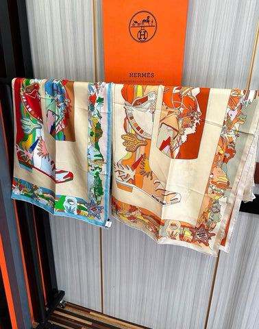 HERMES 25S SCARF 90 IN SILK 33836