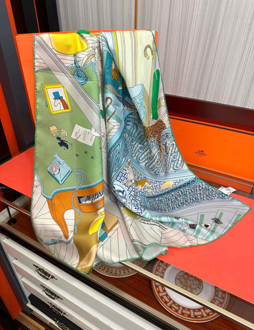 HERMES 25S SCARF 90 IN SILK 733849