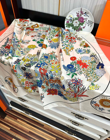 HERMES 25S SCARF 90 IN SILK 735732