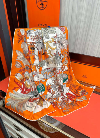 HERMES 25S SCARF 90 IN SILK 735740