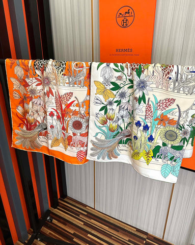 HERMES 25S SCARF 90 IN SILK 735740