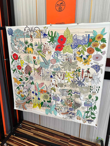 HERMES 25S SCARF 90 IN SILK 735741