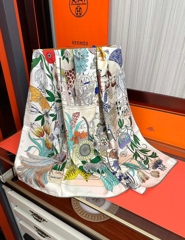 HERMES 25S SCARF 90 IN SILK 735741