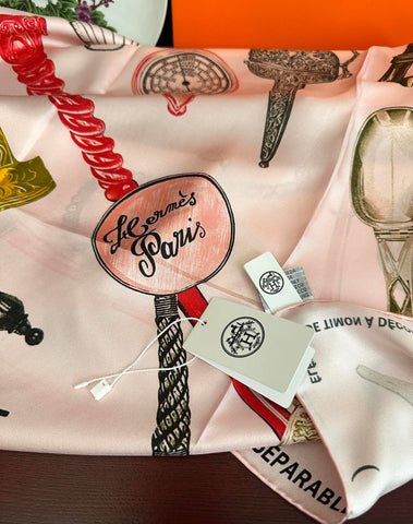 HERMES 25S SCARF 90 IN SILK 004