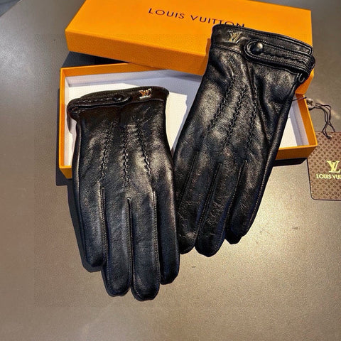 GLOVES IN BLACK LAMBSKIN 456344