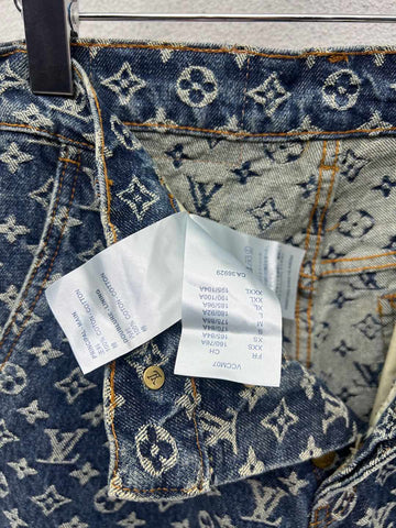 LV Monogram Denim Tailored Pants