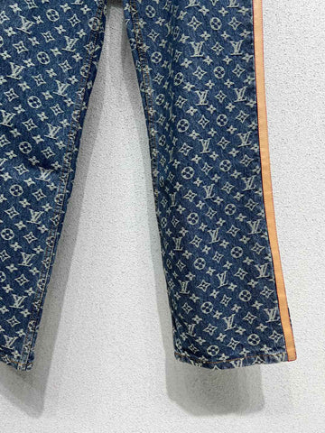 LV Monogram Denim Tailored Pants