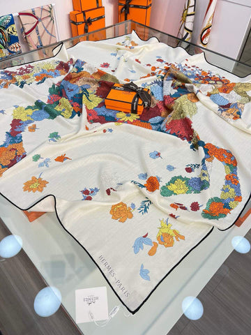 HERMES 25S SCARF 140 IN SILK 724766