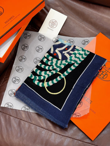 HERMES 25S SCARF 200 IN CASHMERE SILK 730597
