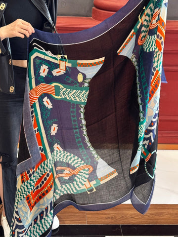 HERMES 25S SCARF 200 IN CASHMERE SILK 730597