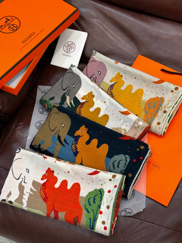 HERMES 25S SCARF 140 IN SILK 733914