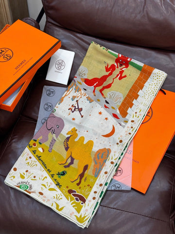 HERMES 25S SCARF 140 IN SILK 733913