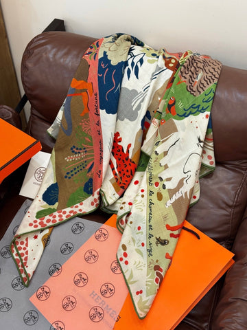 HERMES 25S SCARF 140 IN SILK 733914