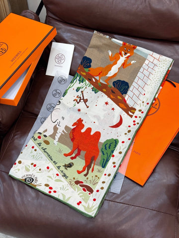 HERMES 25S SCARF 140 IN SILK 733914