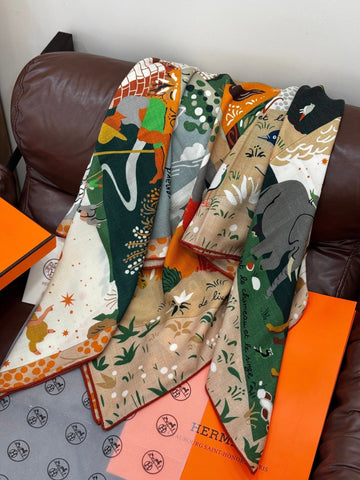 HERMES 25S SCARF 140 IN SILK 733915