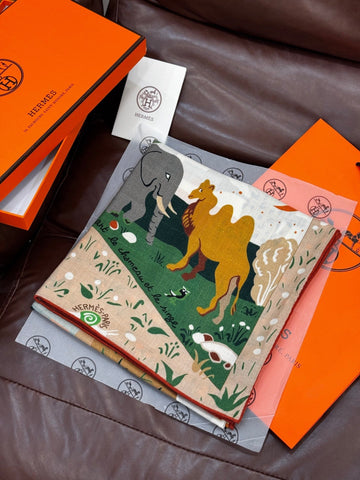 HERMES 25S SCARF 140 IN SILK 733915