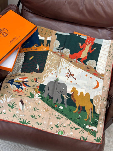 HERMES 25S SCARF 140 IN SILK 733915