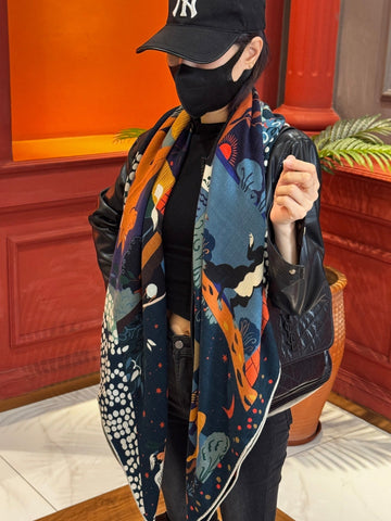 HERMES 25S SCARF 140 IN SILK 733916