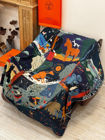 HERMES 25S SCARF 140 IN SILK 733916