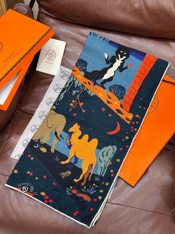 HERMES 25S SCARF 140 IN SILK 733916