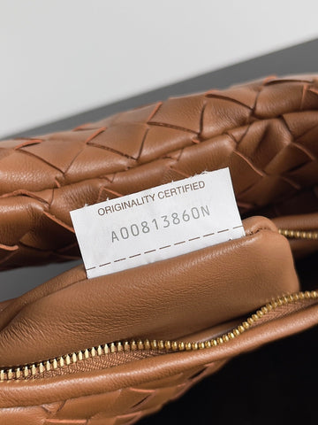 SMALL GEMELLI 24 IN BRONZE BROWN LAMBSKIN