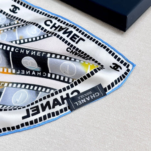 CHANEL 25S SCARF 88 IN SILK 737190