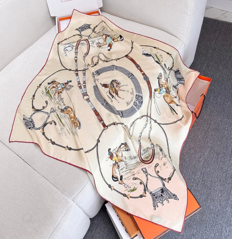HERMES 25S SCARF 90 IN SILK 720006