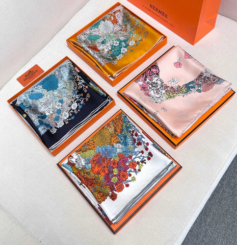 HERMES 25S SCARF 90 IN SILK 729029