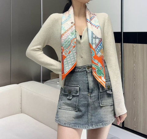 HERMES 25S SCARF 90 IN SILK 726441