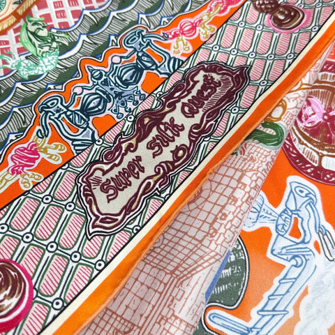 HERMES 25S SCARF 90 IN SILK 726441