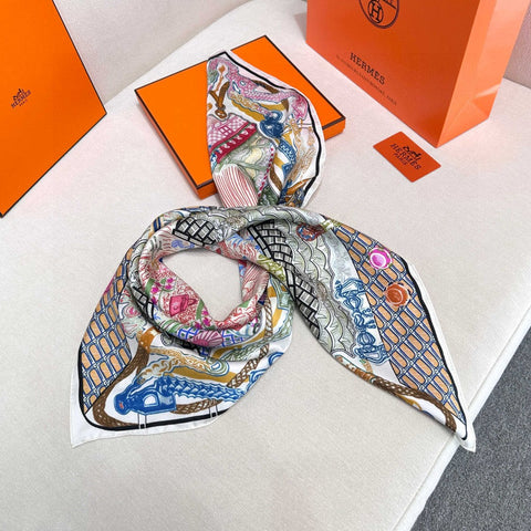 HERMES 25S SCARF 90 IN SILK 726442