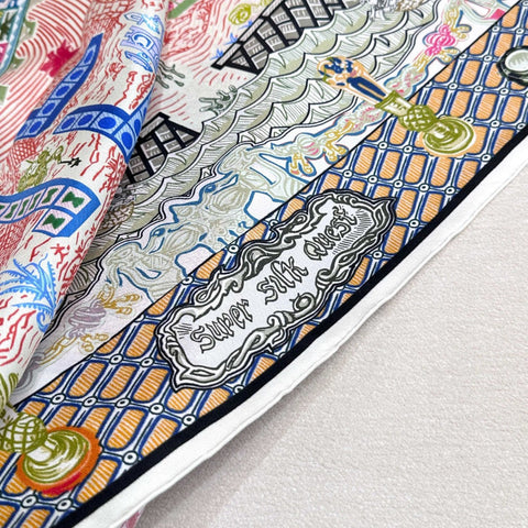 HERMES 25S SCARF 90 IN SILK 726442