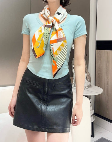 HERMES 25S SCARF 90 IN SILK 730646