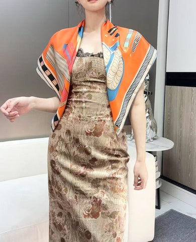 HERMES 25S SCARF 90 IN SILK 735838