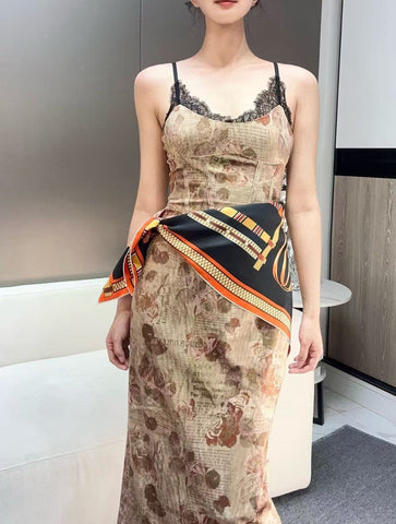 HERMES 25S SCARF 90 IN SILK 735840