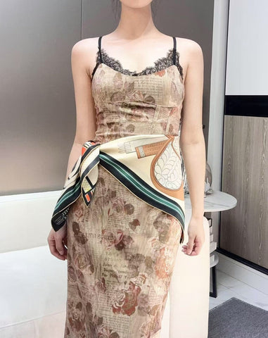 HERMES 25S SCARF 90 IN SILK 735841