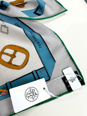 HERMES 25S SCARF 135 IN CASHMERE SILK 737308