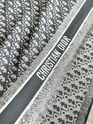 DIOR SCARF 140 CM IN SILK-WOOL BLEND 702041