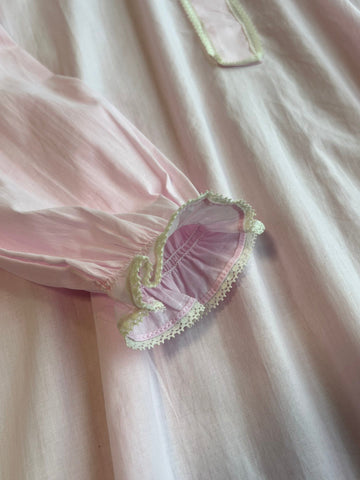 PRADA PINK EMBROIDERED LONG SHIRT