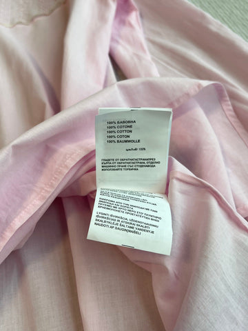 PRADA PINK EMBROIDERED LONG SHIRT