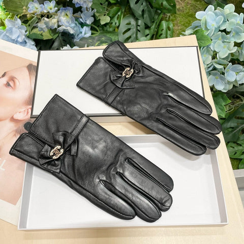 GLOVES IN BLACK LAMBSKIN 464978