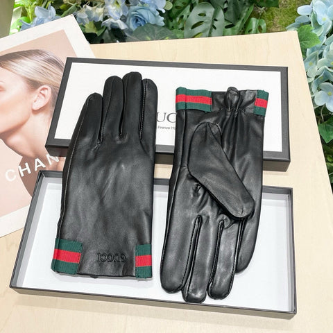 TOUCHSCREEN GLOVES WITH WEB IN BLACK SHEEPSKIN 464982